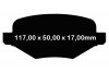 Tylne klocki Ultimax2 + NAWIERCANE NACINANE tarcze hamulcowe 330mm EBC seria GD Lincoln MKS 2009-2012