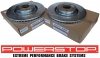Przednie klocki + WIERCONE tarcze hamulcowe 352mm POWERSTOP Ford Mustang 2015-
