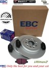 Tylne klocki Ultimax2 + tarcze hamulcowe 330mm EBC seria Premium Ford Explorer 2011-2019