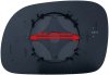 Szkło lusterka prawe ASFERYCZNE + MOCOWANIE Dodge Caravan 1996-2008