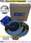 Przednie klocki YellowStuff + NACINANE tarcze hamulcowe 300mm EBC seria BSD Ford Kuga FWD 2013-2019
