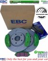 Przednie klocki GreenStuff + NAWIERCANE NACINANE tarcze hamulcowe 330mm EBC seria GD Volkswagen Routan 2012-