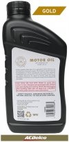 Filtr + olej silnikowy ACDelco Gold Synthetic Blend 5W30 API SP GF-6 Cadillac ATS 2,0 Turbo