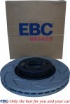 Przednie CERAMICZNE klocki RedStuff + NACINANE tarcze hamulcowe 300mm EBC seria BSD Ford Escape FWD 2013-2019