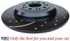 Tylna NAWIERCANA NACINANA tarcza hamulcowa EBC seria GD Ford Flex 2009-2019