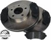 Przednie klocki + tarcze hamulcowe 300mm Oldsmobile Silhouette AWD 2002-2004