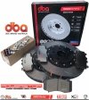 Przednie klocki PowerStop Z36 + pływające dwuczęściowe tarcze hamulcowe 400mm DBA T3 series 5000 Dodge Durango SRT Hellcat 6,2 V8 Supercharged