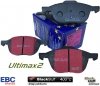 Przednie klocki Ultimax2 + NAWIERCANE NACINANE tarcze hamulcowe 300mm EBC seria GD Ford Kuga FWD 2013-2019