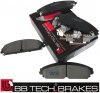 Klocki oraz NACINANE tarcze hamulcowe przednie 345mm BB-TECH Lancia Thema 2011-