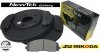 Przednie klocki + WIERCONE NACINANE tarcze hamulcowe 330mm GEOMET Lancia Voyager 2012-