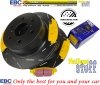 Tylne klocki YellowStuff + NACINANE tarcze hamulcowe EBC seria USR GMC Yukon 2007-2020