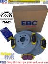Przednie klocki YellowStuff + WIERCONE NACINANE tarcze hamulcowe 320mm EBC seria GD Dodge Challenger RWD V6
