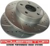 Tylna WIERCONA nacinana tarcza hamulcowa POWERSTOP Saturn Ion 2004-2007