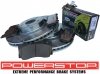 Przednie klocki + WIERCONE tarcze hamulcowe 352mm POWERSTOP Ford Mustang 2015-