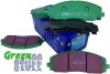 Przednie klocki GreenStuff + NAWIERCANE NACINANE tarcze hamulcowe 330mm EBC seria GD Volkswagen Routan 2012-