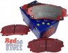 Przednie CERAMICZNE klocki RedStuff + NACINANE tarcze hamulcowe 320mm EBC seria USR Dodge Challenger RWD V6
