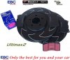 Przednie klocki Ultimax2 + NACINANE tarcze hamulcowe 355mm EBC seria BSD Ford Mustang 2005-2014