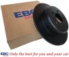 Tylne CERAMICZNE klocki RedStuff + NIE WENTYLOWANE tarcze hamulcowe EBC seria PREMIUM Lancia Thema 3,6 V6