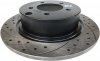 Tylna WIERCONA nacinana tarcza hamulcowa 302mm BLACK Jeep Compass
