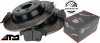 Tylne klocki + WIERCONE NACINANE tarcze hamulcowe ATM 316mm BLACK Ford Fusion Sport 2,7 V6 2017-2019