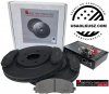Klocki + NACINANE tarcze hamulcowe przednie 330mm Fiat Freemont 2012-