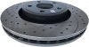 Przednie WIERCONE nacinane tarcze 350mm BLACK oraz klocki hamulcowe Jeep Grand Cherokee 2011-