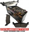 Tylne klocki Z36 + WIERCONE tarcze hamulcowe 6 szpilek automatyczny ręczny POWERSTOP Ford F-150 F150 2015-2017