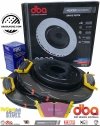 Tylne klocki EBC YellowStuff + tarcze hamulcowe DBA seria 4000 T3 RAM 1500 DT 2019-