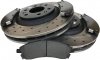 Przednie klocki + WIERCONE tarcze hamulcowe 323mm Cadillac SRX 2004-2009