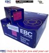 Tylne klocki Ultimax2 + NACINANE tarcze hamulcowe 305mm EBC seria USR Chrysler Voyager Town Country 2008-