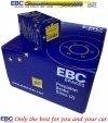 Przednie klocki YellowStuff + NACINANE tarcze hamulcowe 352mm EBC seria USR Ford Mustang 2015-