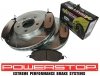 Przednie klocki Z26 + WIERCONE tarcze hamulcowe 293mm POWERSTOP Ford Mustang 2005-2010