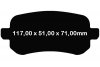 Tylne klocki GreenStuff + NAWIERCANE NACINANE tarcze hamulcowe 305mm EBC seria GD Fiat Freemont -2013