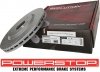 Przednia WIERCONA nacinana tarcza hamulcowa 330mm POWERSTOP Chrysler Pacifica FWD 2017-