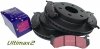 Przednie klocki Ultimax2 + tarcze hamulcowe EBC seria PREMIUM GMC Yukon -2006