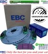 Przednie klocki GreenStuff + tarcze hamulcowe 345mm EBC seria USR Lancia Thema