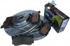Przednie klocki + WIERCONE tarcze hamulcowe 352mm POWERSTOP Ford Mustang 2015-