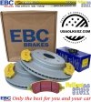 Przednie klocki YellowStuff + tarcze hamulcowe EBC seria PREMIUM Chrysler Aspen