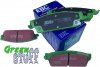 Tylne klocki GreenStuff + NAWIERCANE NACINANE tarcze EBC seria GD GMC Yukon 2007-2020