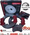 Przednie klocki RACE PERFORMANCE + tarcze hamulcowe DBA T3 Chevrolet Corvette C7 Z06 Grand Sport 2015-2019 