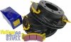 Tylne klocki YellowStuff + NACINANE tarcze hamulcowe EBC seria USR GMC Yukon XL 2500 2000-2007