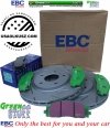 Przednie klocki GreenStuff + NACINANE tarcze hamulcowe 330mm EBC seria USR Lancia Voyager 2012-