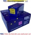 Przednie klocki YellowStuff + NACINANE tarcze hamulcowe 293mm EBC serii USR Ford Mustang 2005-2010