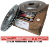 Przednia WIERCONA nacinana tarcza hamulcowa 330mm POWERSTOP Chrysler Pacifica FWD 2017-