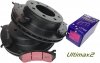 Tylne klocki Ultimax2 + tarcze hamulcowe EBC seria PREMIUM GMC Yukon XL 2500 2000-2007
