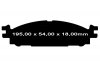 Przednie klocki YellowStuff + tarcze hamulcowe 325mm EBC seria Premium Lincoln MKS 2010-2012