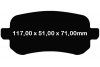 Tylne klocki YellowStuff + NAWIERCANE NACINANE tarcze hamulcowe 305mm EBC seria GD Chrysler Voyager Town Country 2008-