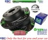 Tylne klocki GreenStuff + NAWIERCANE NACINANE tarcze EBC seria GD GMC Yukon 2007-2020