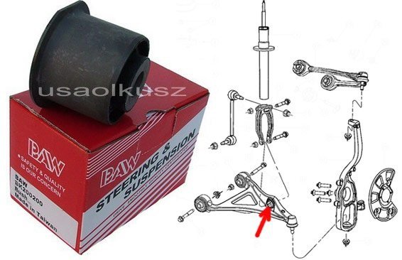 Tuleja Wahacza Przedniego Dolnego środkowa Chrysler 300c