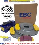 Przednie klocki YellowStuff + tarcze hamulcowe 330mm EBC seria Premium Chrysler Pacifica 2017-